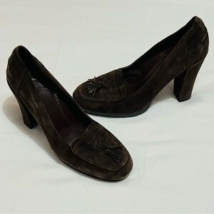Sam Edelman Boutique Brown Suede Tassel Pumps